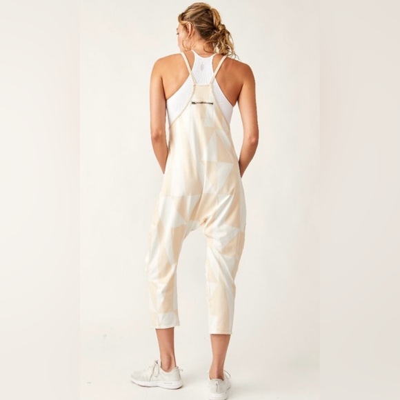Free People X FP Movement Hot Shot Printed Onesie in Bamboo Incline Combo NWT - Picture 7 of 9